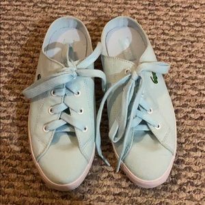 Lacoste Slip On Aqua Teal Tennis Shoes